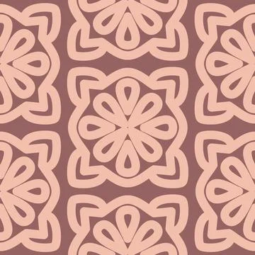 Abstract floral seamless pattern for textile and decorative design, wide appl 스톡 일러스트