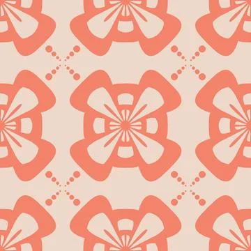 Abstract floral seamless pattern for textile and decorative design, wide appl 스톡 일러스트