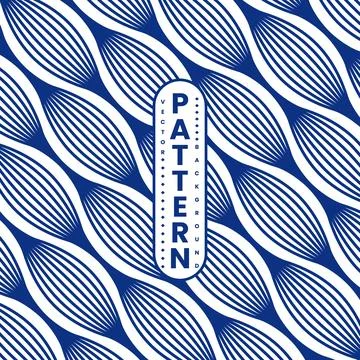 Abstract floral seamless pattern. Vector blue flower and geometric design e.. Stock Illustration