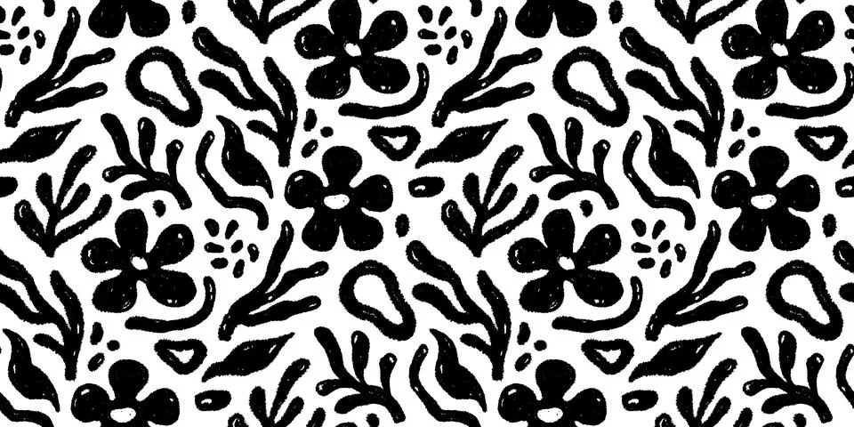 Abstract floral shape seamless pattern. Abstract modern floral leaf texture Stock Illustration