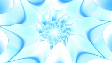 Abstract floral soft fractal pattern. Motion. Star shaped elements with hypnotic Stock Footage 266762765