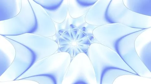 Abstract floral soft fractal pattern. Motion. Star shaped elements with hypnotic Stock Illustration