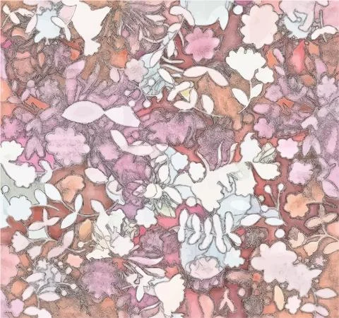 Abstract floral spring background. Pink flowers. Vector. Illustrazione stock