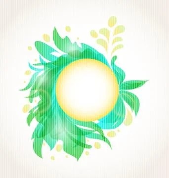 Abstract floral transparent background Stock Illustration