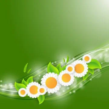 Abstract floral vector background Stock Illustration