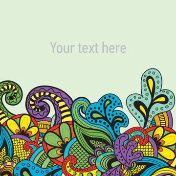 Abstract floral vector background Template Stock Illustration