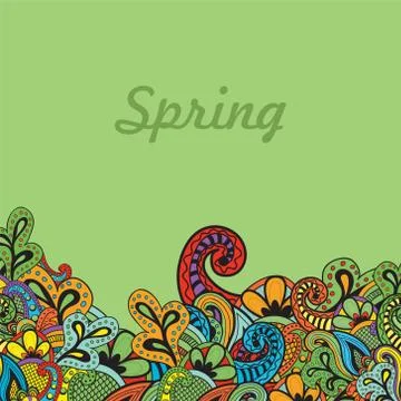 Abstract floral vector background Template Stock Illustration