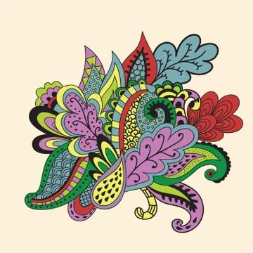 Abstract floral vector background Template Stock Illustration