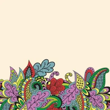 Abstract floral vector background Template Stock Illustration