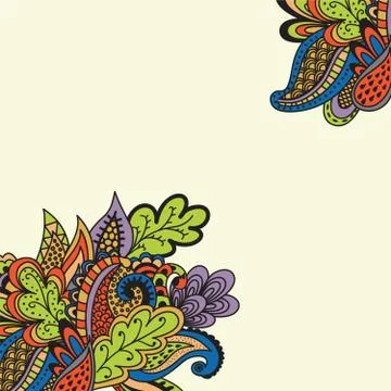 Abstract floral vector background Template Stock Illustration