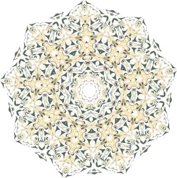Abstract floral vector ornament Stock Illustration