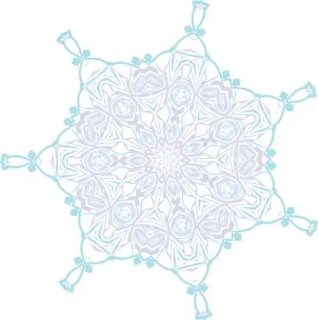 Abstract floral vector ornament Stock Illustration