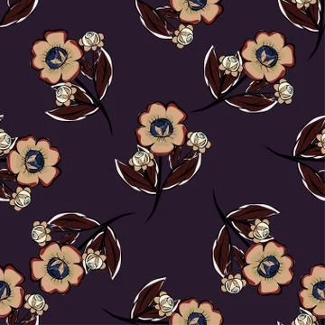 Abstract Floras pattern background Stock Illustration