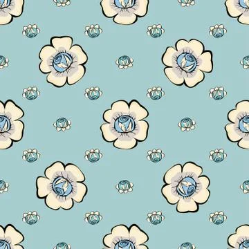 Abstract Floras pattern background Illustrazione stock