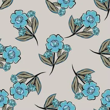 Abstract Floras pattern background Illustrazione stock