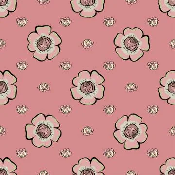 Abstract Floras pattern background Stock-Illustration