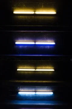 Abstract florescent lights Stock Photos