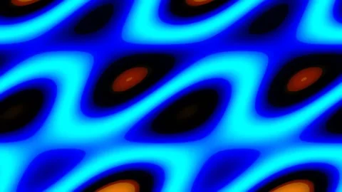 Abstract flow background pattern with vibrant blue and orange liquid geometry Stock Footage 342160468