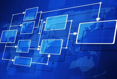 Abstract Flow Chart Stock Illustration