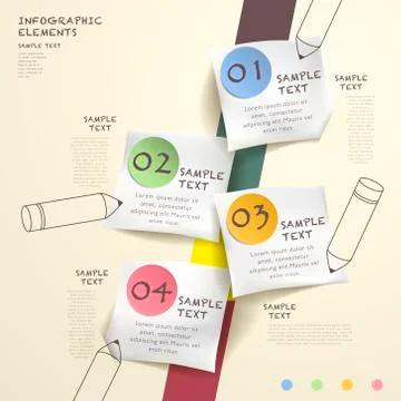 Abstract flow chart infographics Stock Illustration