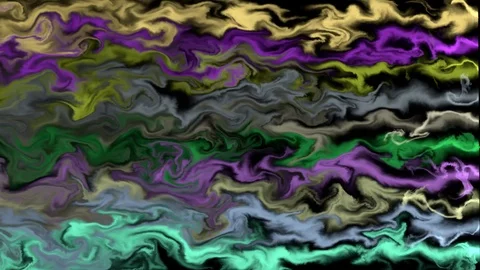 Abstract flow of colored smoke or liquid moving Stock Footage 102137444