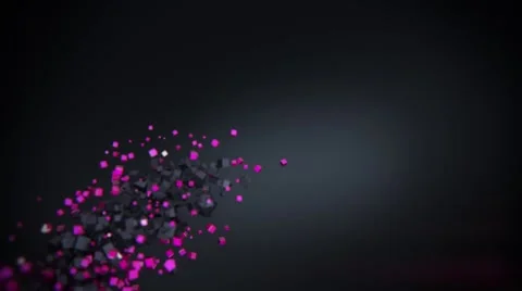 Abstract flow colorful cubes 3d animation Stock Footage 56212852