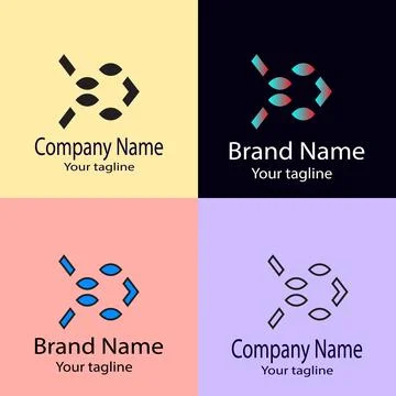 The Abstract Flow: Directional Movement and Simple Composition logo 스톡 일러스트