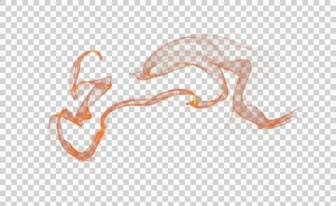 Abstract flow of flame transparent texture, fire isolated. Flames PNG Stock Illustration