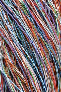 Abstract flow of information in computer networks Foto stock