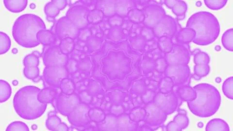 Abstract flow in kaleidoscope geometry circular background. Design. Floral magic Stockillustratie