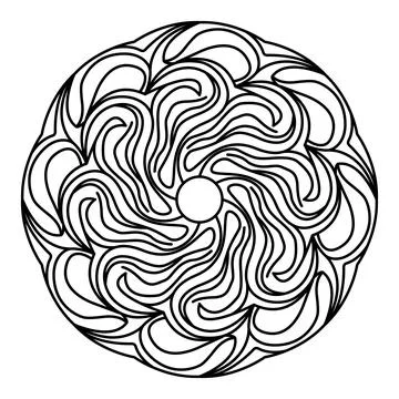 Abstract Flow Mandala イラスト素材