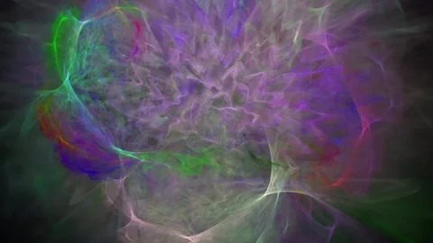 Abstract flow. Rainbow smoke flies kaleidoscopically. Stock Footage 153989947