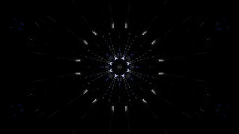 Abstract flower and star light effects 3d illustration background walllpape.. Stock Illustration