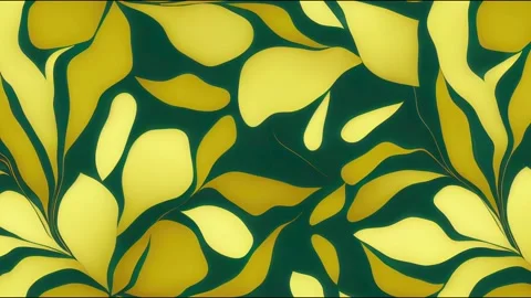 Abstract flower animation on green background Stock Footage 220105853