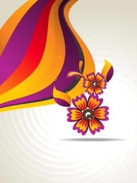 Abstract flower art Stock Illustration