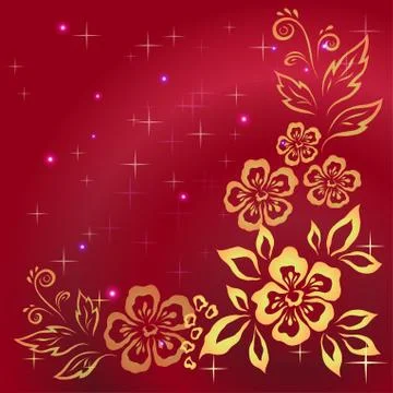 Abstract flower background Illustrazione stock