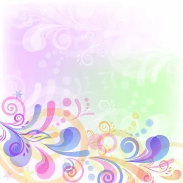 Abstract flower background Stock Illustration