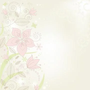 Abstract flower background Stock Illustration