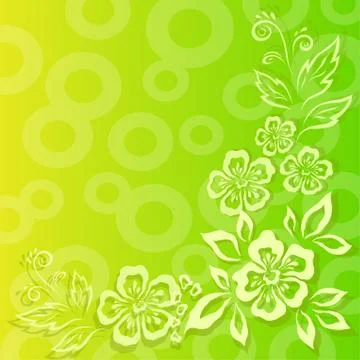 Abstract flower background Stock Illustration