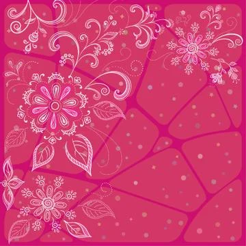 Abstract flower background Illustrazione stock