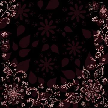 Abstract flower background Stock Illustration