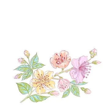 Abstract flower background Stock Illustration