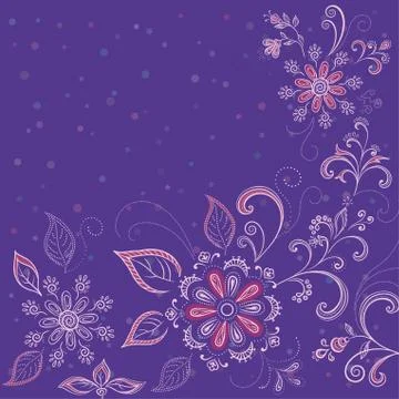 Abstract flower background Stock Illustration