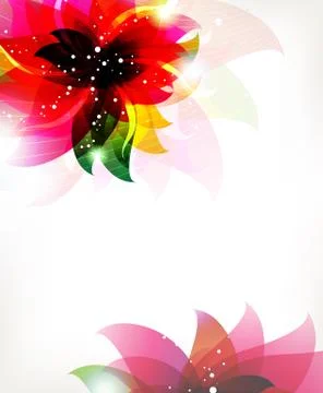 Abstract flower background Stock Illustration