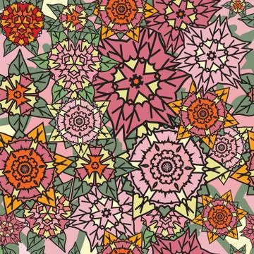 Abstract flower background Stock Illustration