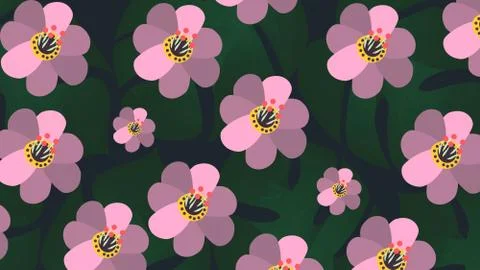 Abstract Flower Background Stock Illustration