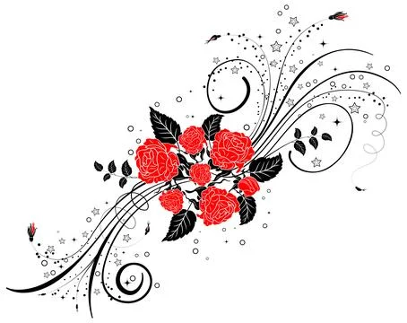 Abstract flower background Stock Illustration