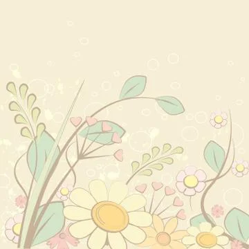 Abstract flower background, vector illustration Illustrazione stock