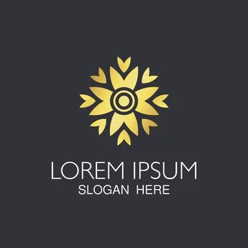 Abstract flower element for logo design Stock Illustration