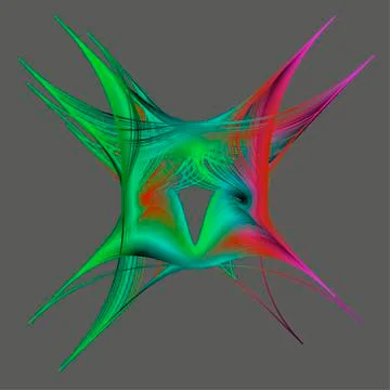 Abstract flower on a gray background Stock Illustration